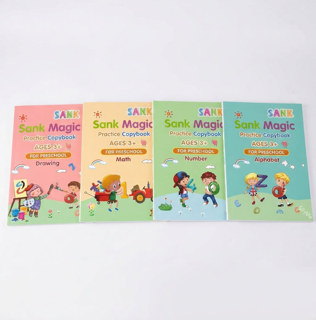 Sank Magic Book for Kids Set Of 4 Books – Reusable Learning & Writing ...