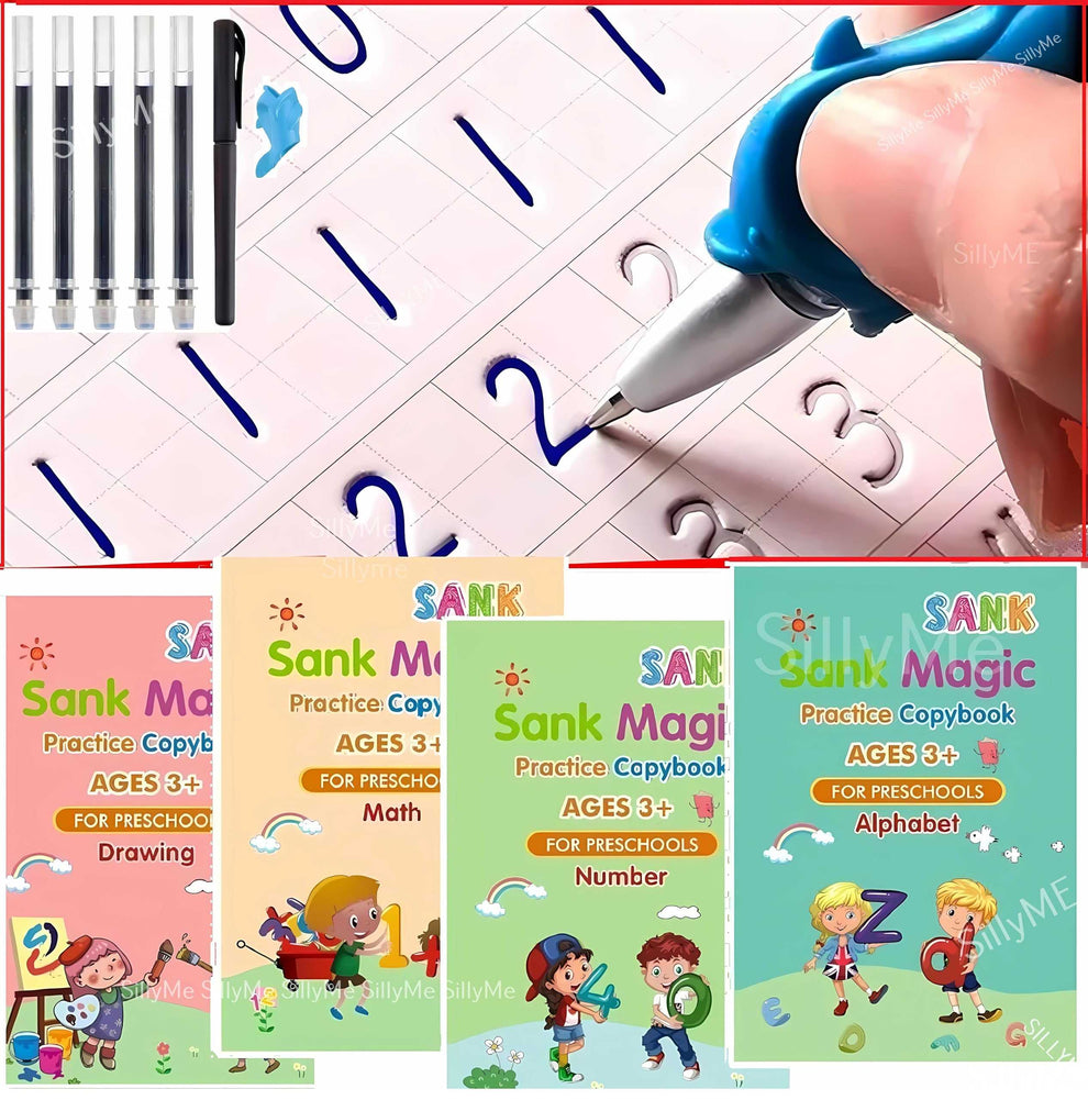 Sank Magic Book for Kids Set Of 4 Books – Reusable Learning & Writing ...